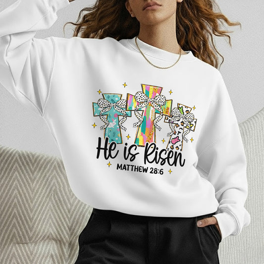 He Is Risen Matthew 28:6 Leopard Print – He is Risen – Unisex Tshirt / Hoodie / Sweatshirt