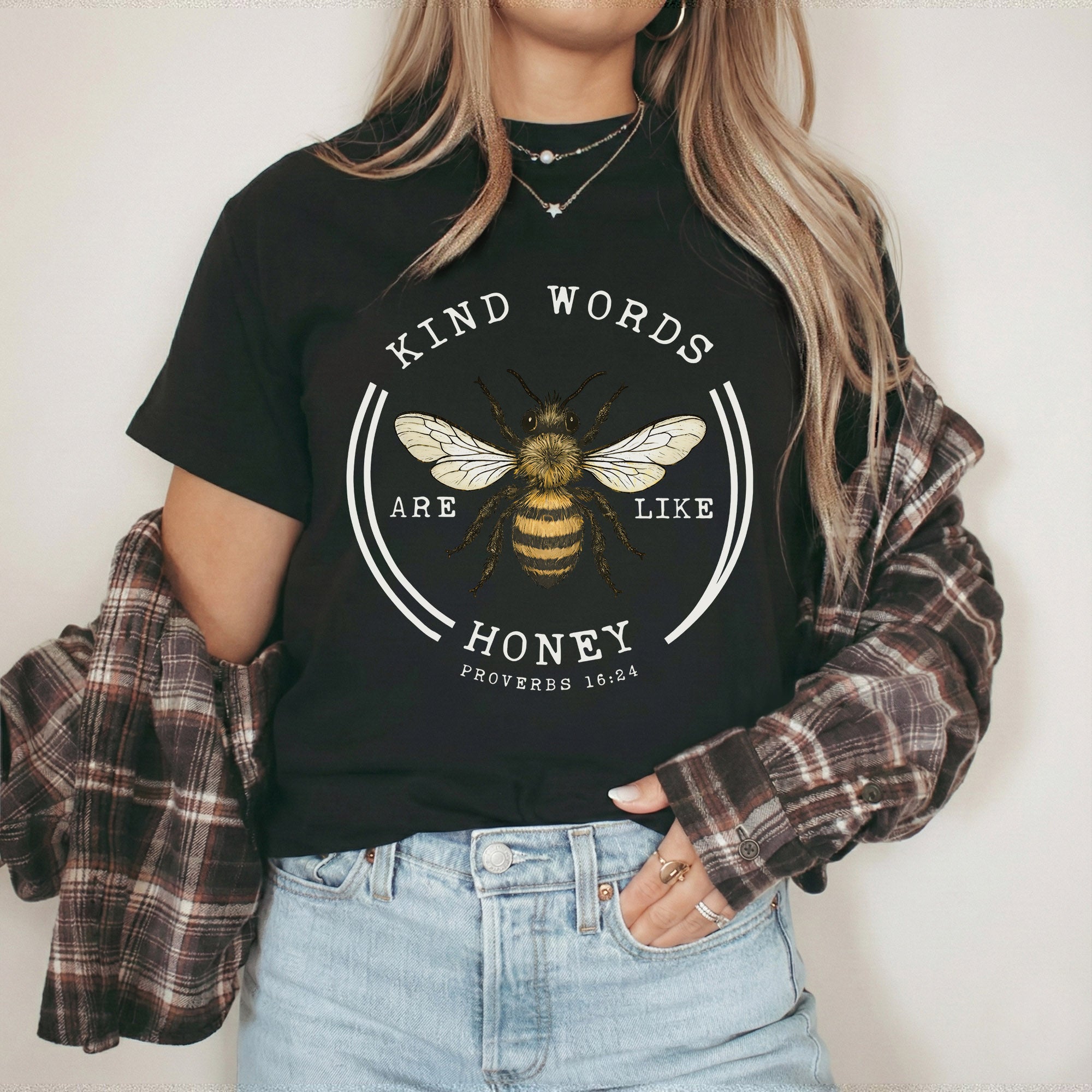 Christian Bee Circle Graphic – Wild Animals – Unisex Tshirt / Hoodie / Sweatshirt