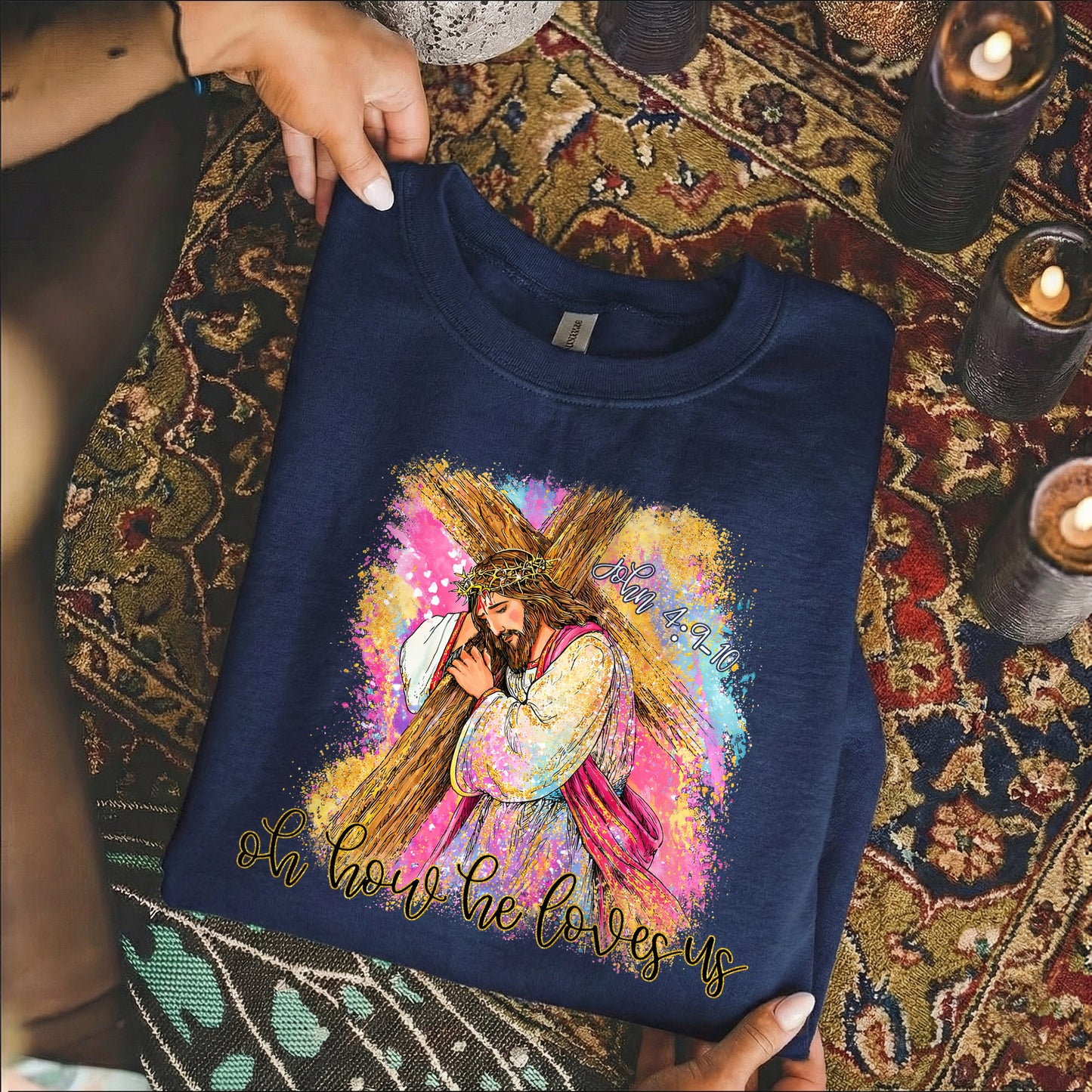 Oh How He Loves Us – He is Risen – Unisex Tshirt / Hoodie / Sweatshirt