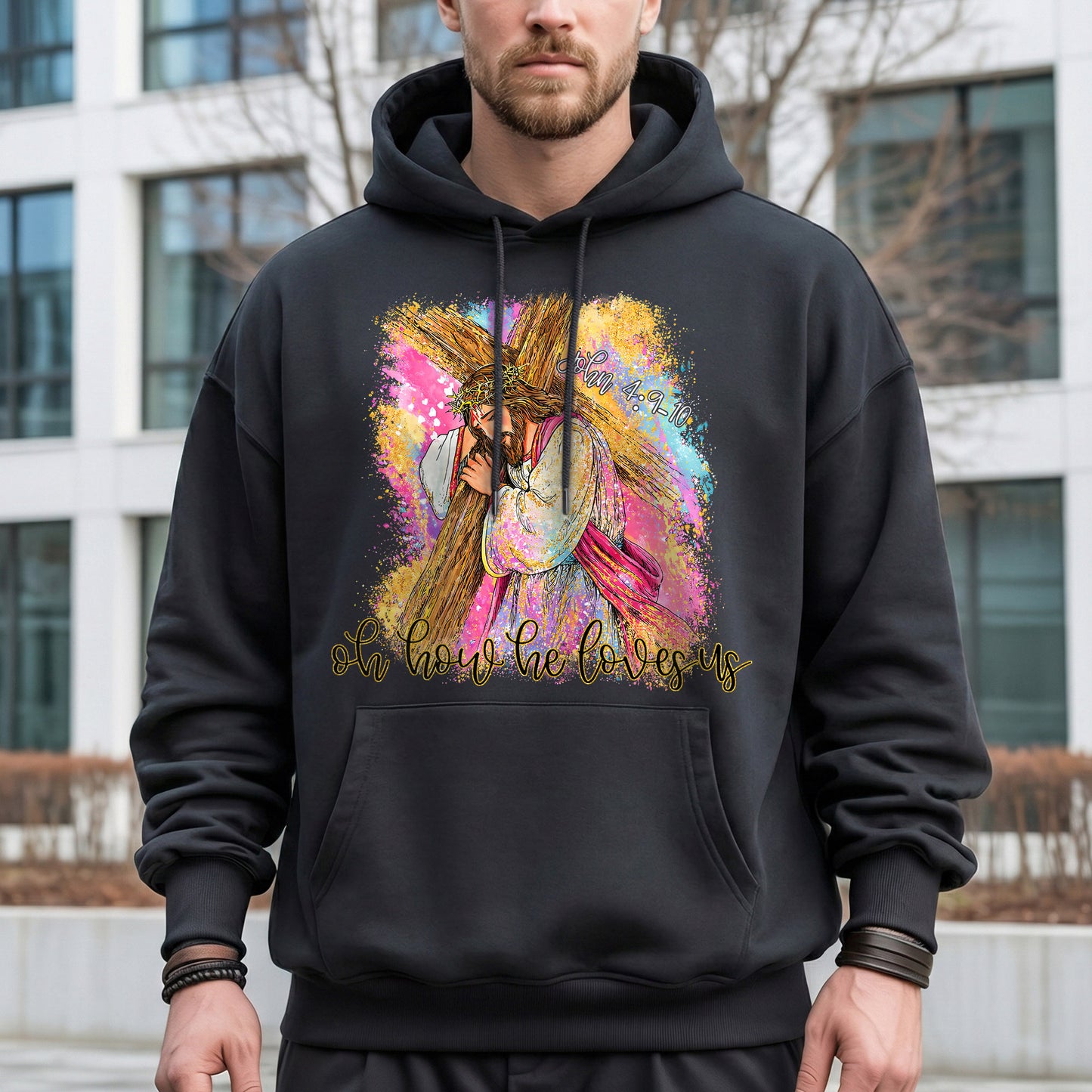 Oh How He Loves Us – He is Risen – Unisex Tshirt / Hoodie / Sweatshirt