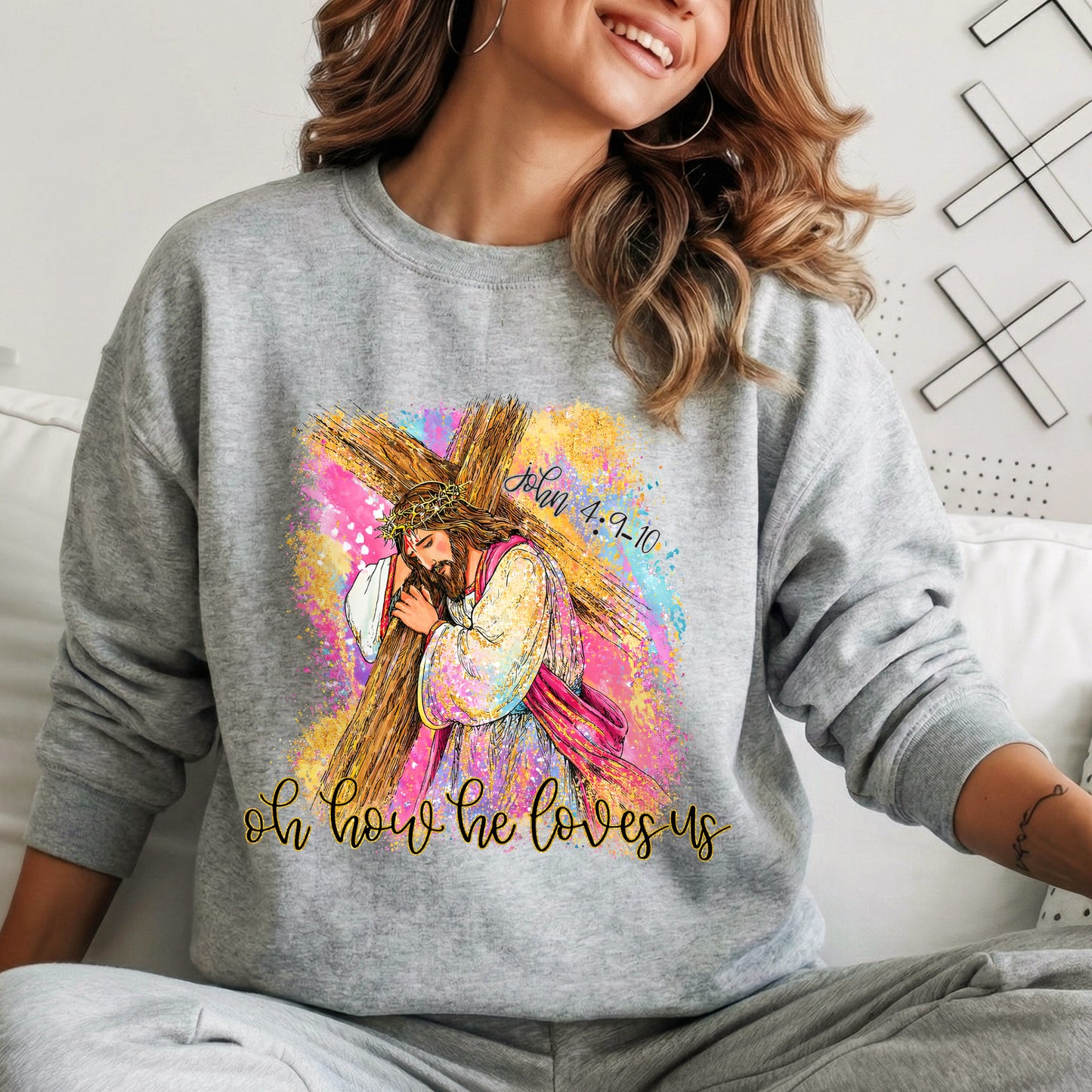Oh How He Loves Us – He is Risen – Unisex Tshirt / Hoodie / Sweatshirt
