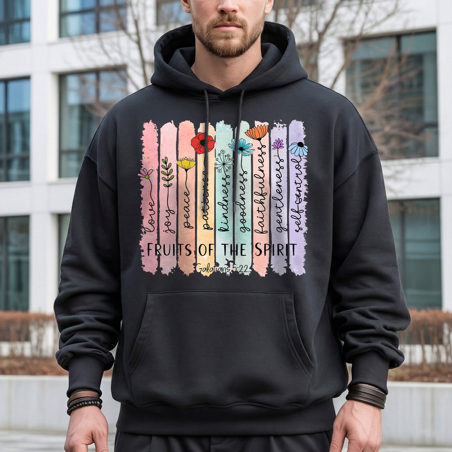 Fruits Of The Spirit Galatians 5:22 Floral – Faith Floral – Unisex Tshirt / Hoodie / Sweatshirt