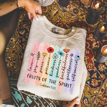 Fruits Of The Spirit Galatians 5:22 Floral – Faith Floral – Unisex Tshirt / Hoodie / Sweatshirt