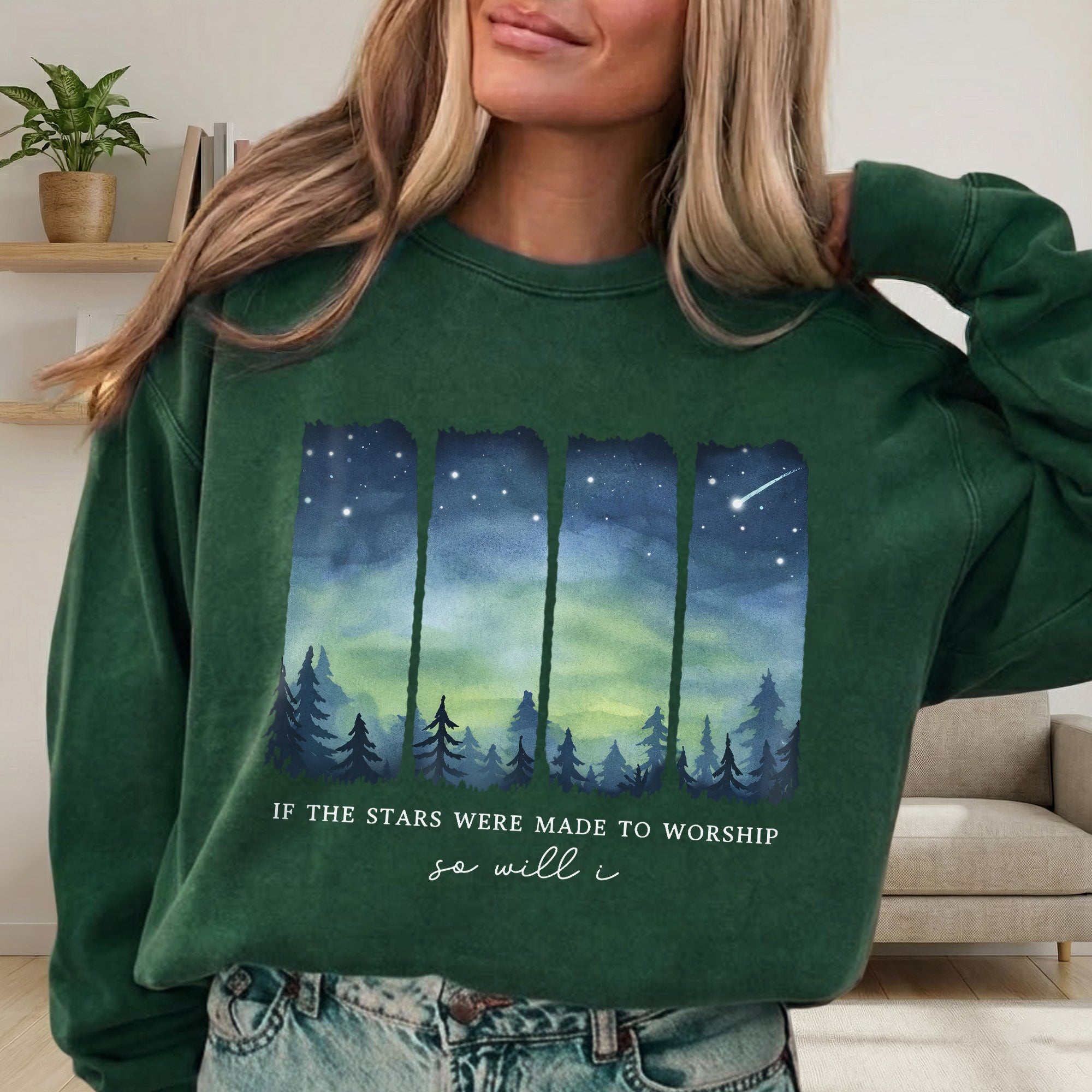 If The Stars Were Made To Worship So Will I – He is Risen – Unisex Tshirt / Hoodie / Sweatshirt