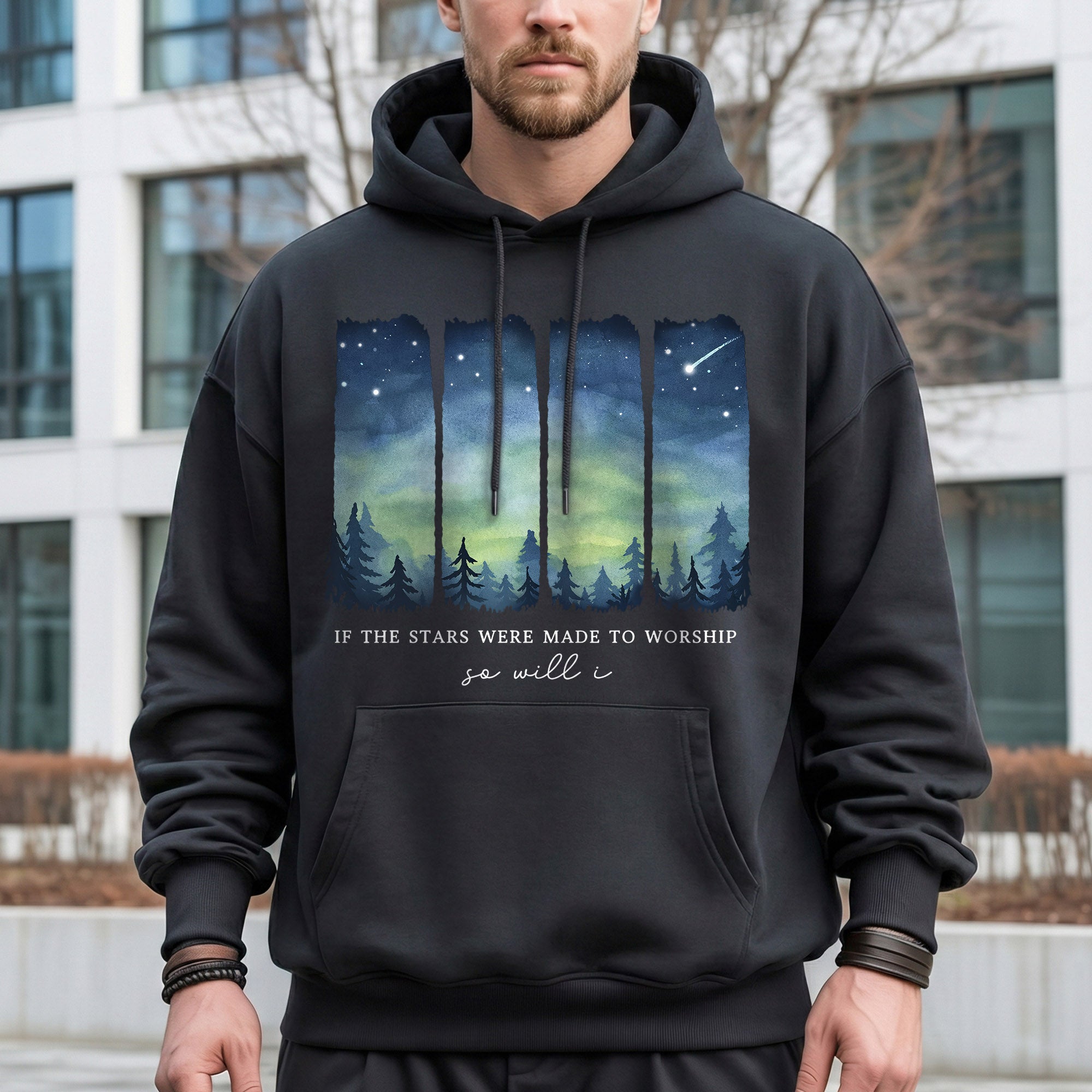 If The Stars Were Made To Worship So Will I – He is Risen – Unisex Tshirt / Hoodie / Sweatshirt