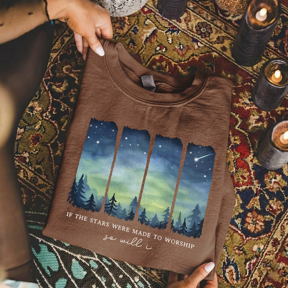 If The Stars Were Made To Worship So Will I – He is Risen – Unisex Tshirt / Hoodie / Sweatshirt