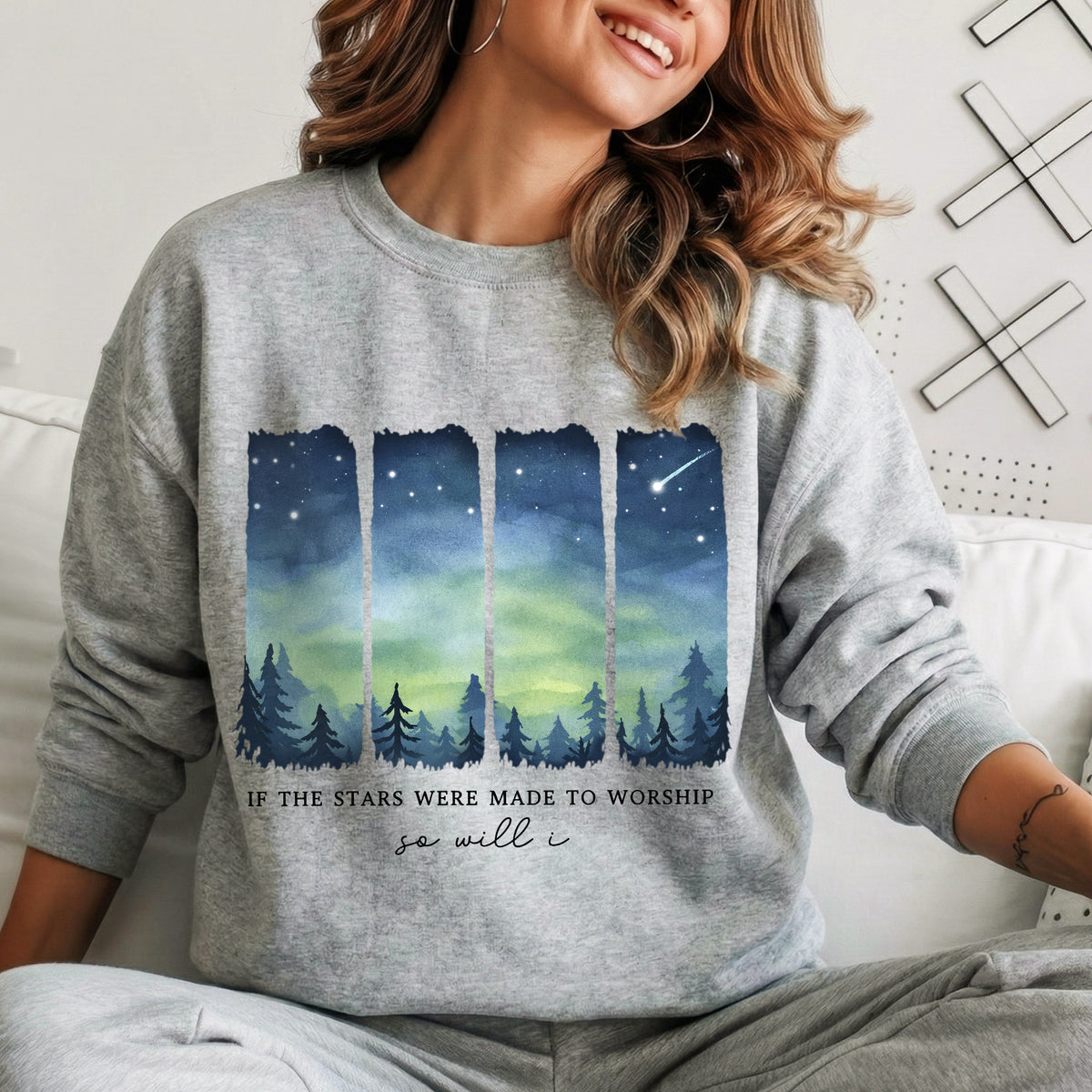 If The Stars Were Made To Worship So Will I – He is Risen – Unisex Tshirt / Hoodie / Sweatshirt