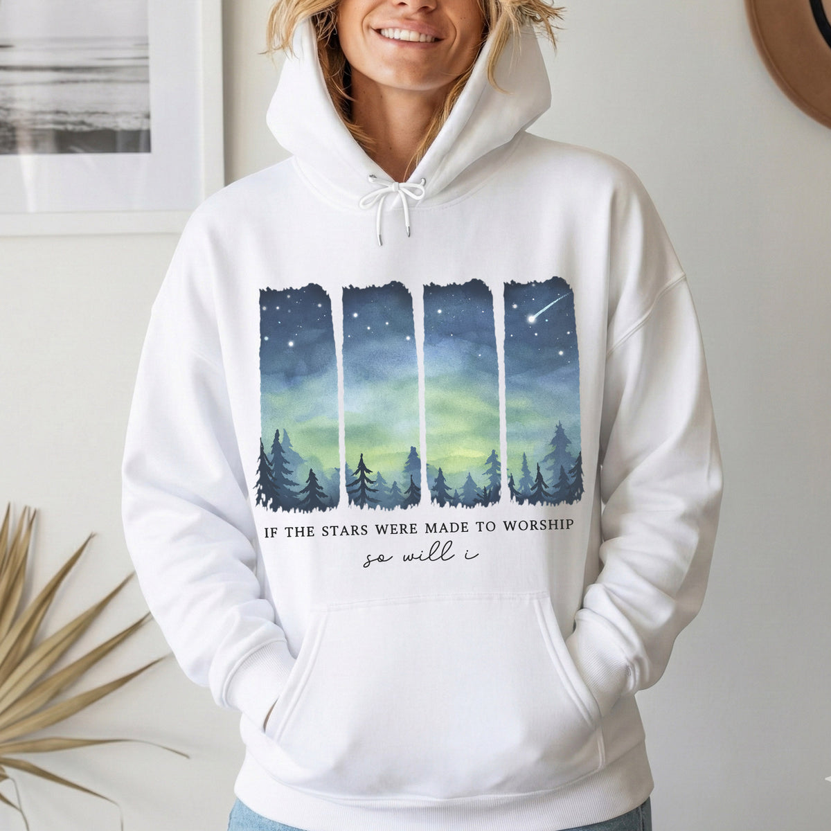 If The Stars Were Made To Worship So Will I – He is Risen – Unisex Tshirt / Hoodie / Sweatshirt