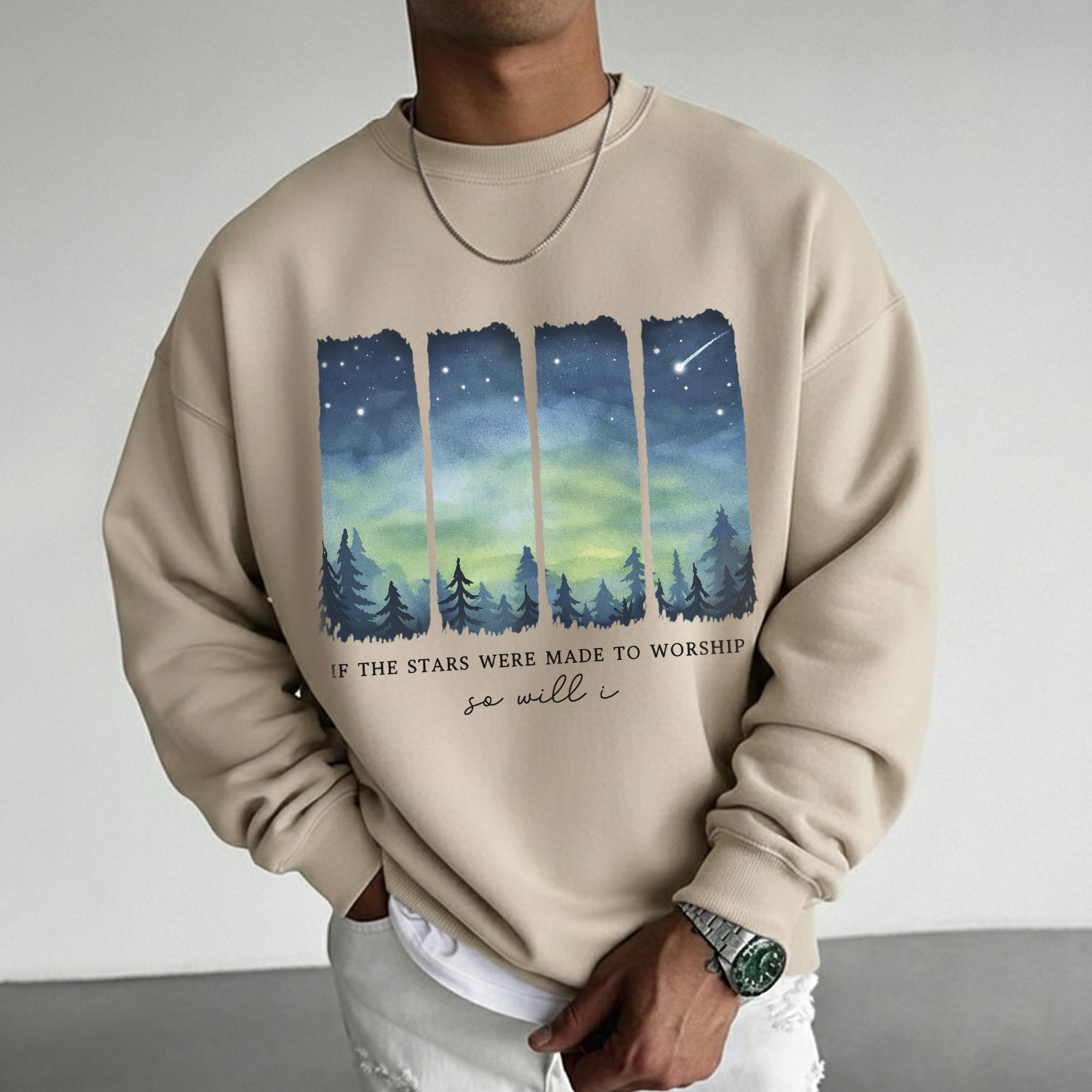 If The Stars Were Made To Worship So Will I – He is Risen – Unisex Tshirt / Hoodie / Sweatshirt