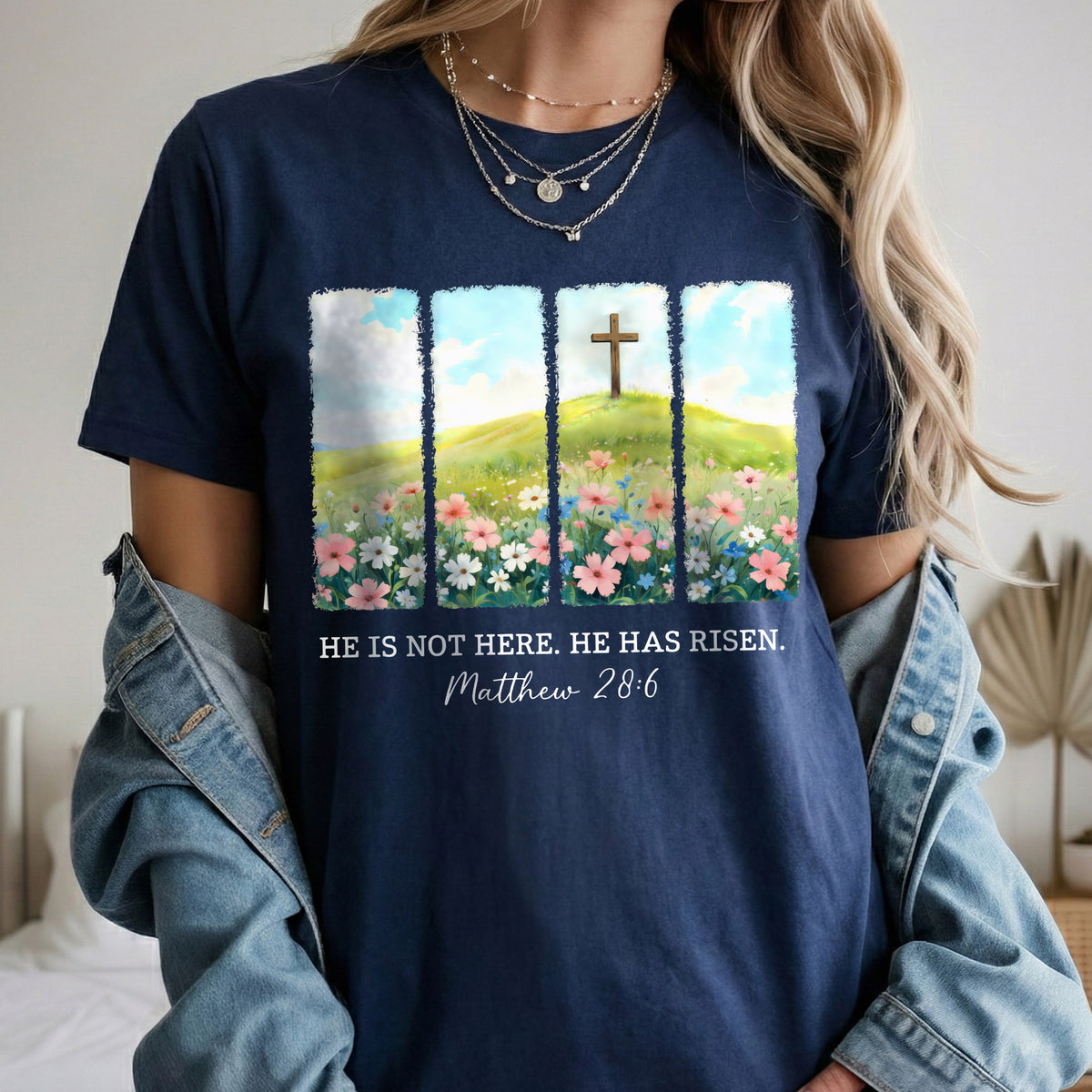 He Is Not Here Matthew 28:6 – He is Risen – Unisex Tshirt / Hoodie / Sweatshirt