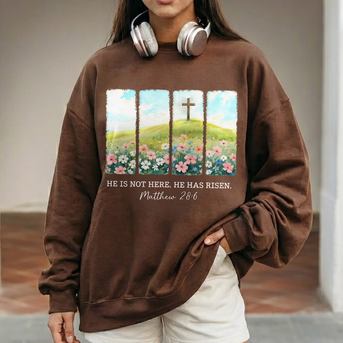 He Is Not Here Matthew 28:6 – He is Risen – Unisex Tshirt / Hoodie / Sweatshirt