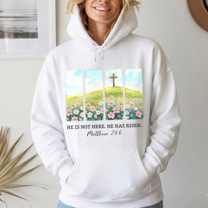 He Is Not Here Matthew 28:6 – He is Risen – Unisex Tshirt / Hoodie / Sweatshirt