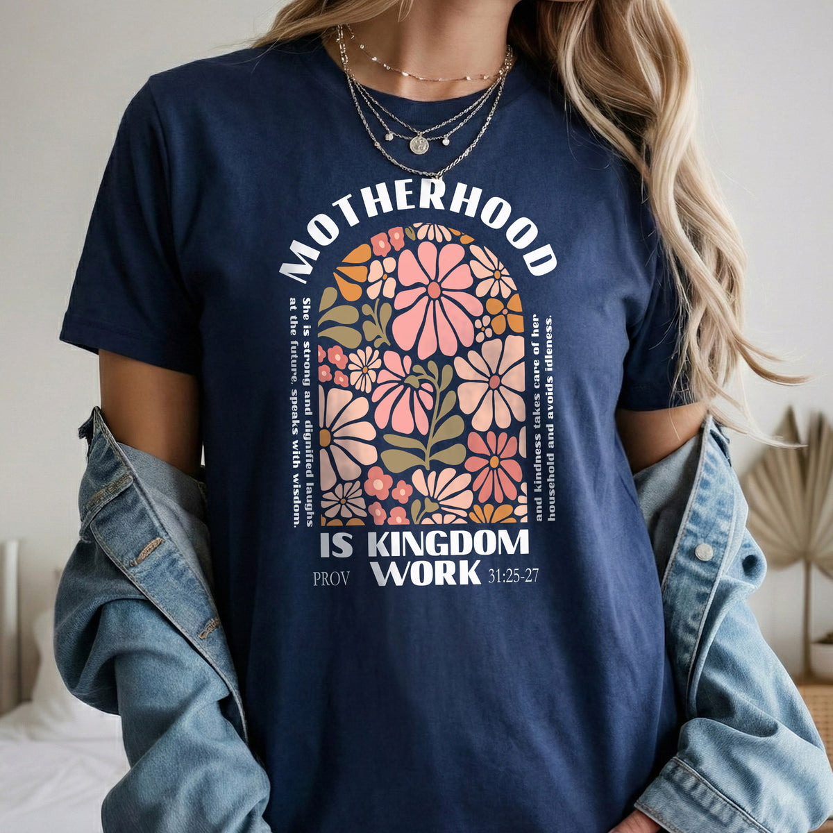 Floral Motherhood Kingdom Work – She is Bless – Unisex Tshirt / Hoodie / Sweatshirt