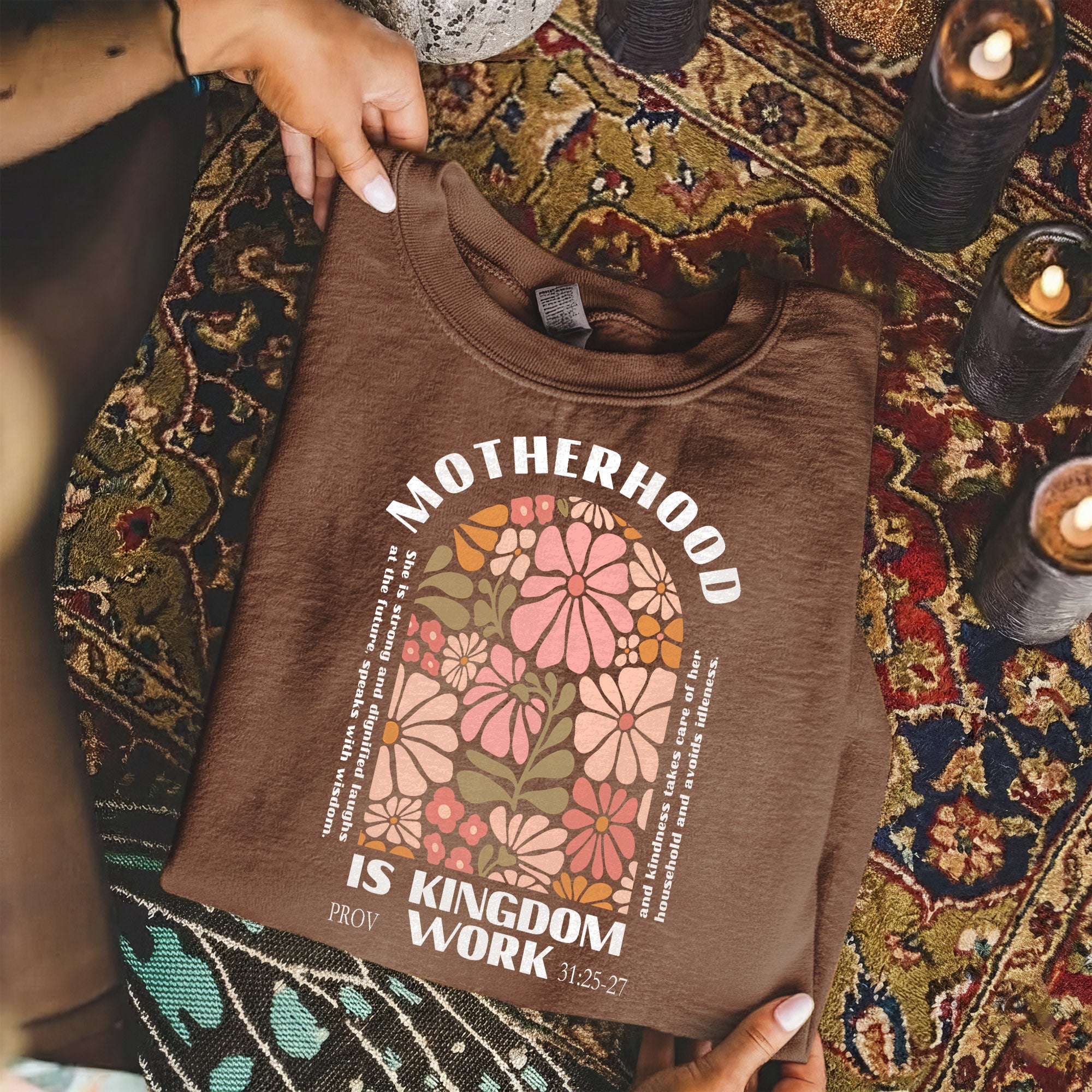 Floral Motherhood Kingdom Work – She is Bless – Unisex Tshirt / Hoodie / Sweatshirt