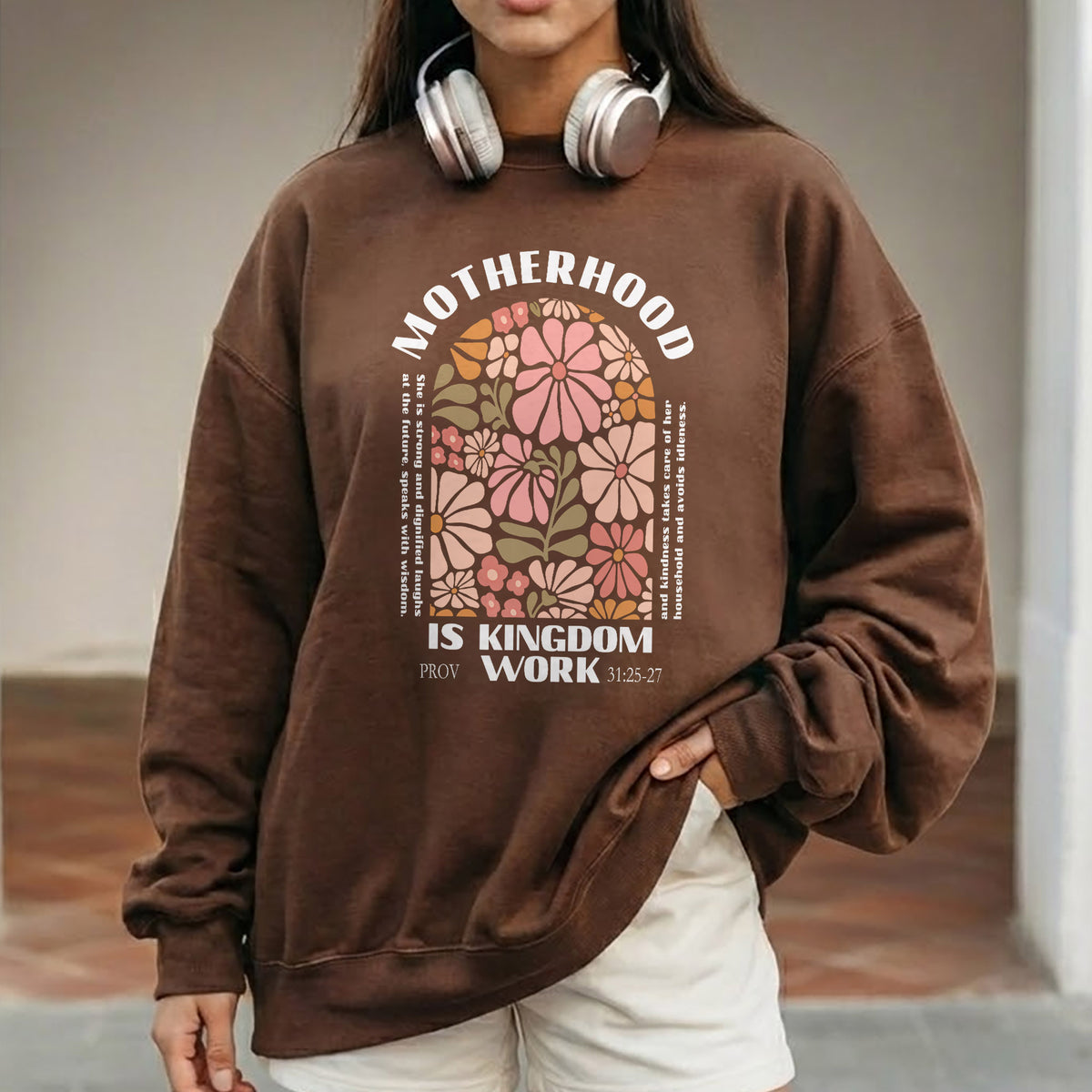 Floral Motherhood Kingdom Work – She is Bless – Unisex Tshirt / Hoodie / Sweatshirt