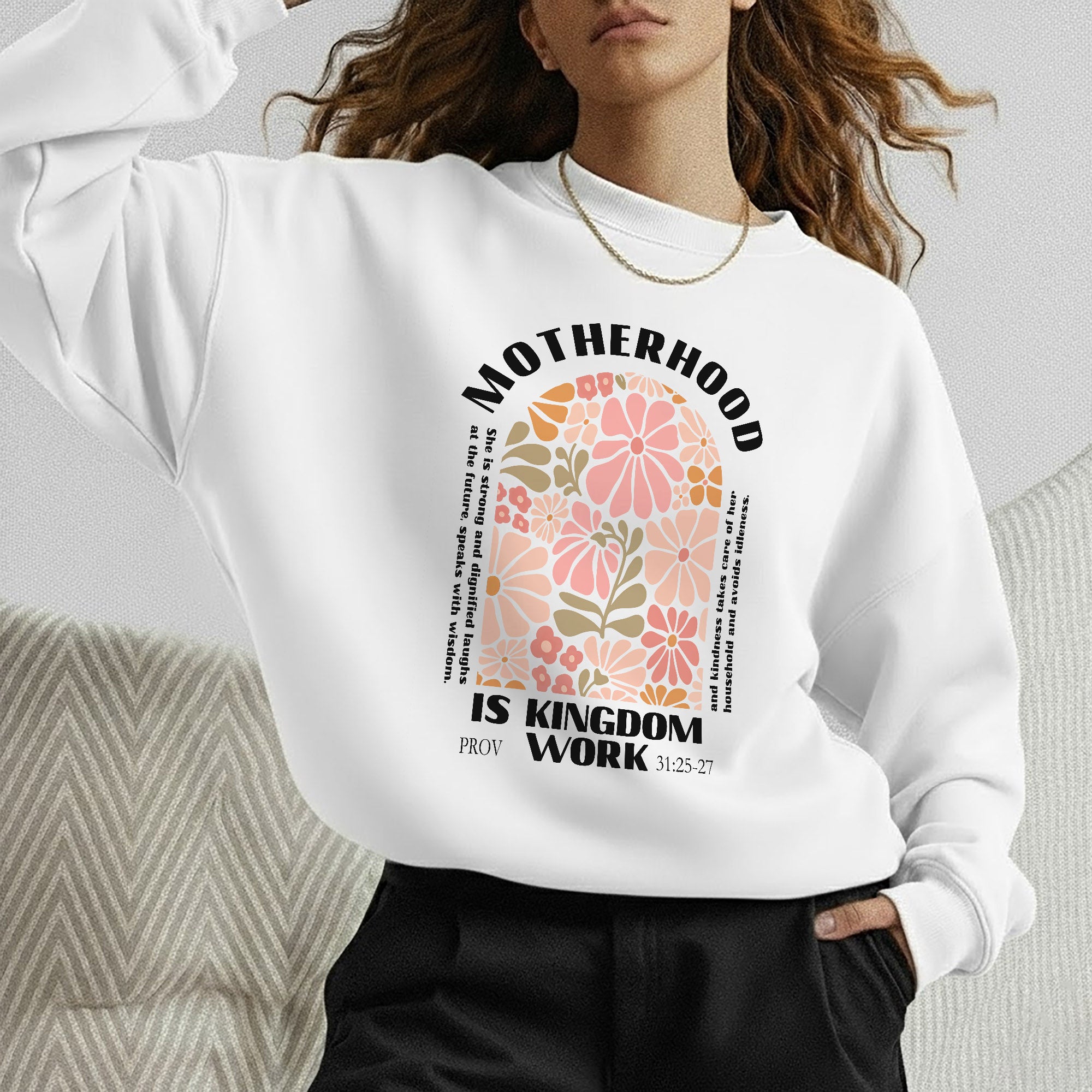 Floral Motherhood Kingdom Work – She is Bless – Unisex Tshirt / Hoodie / Sweatshirt