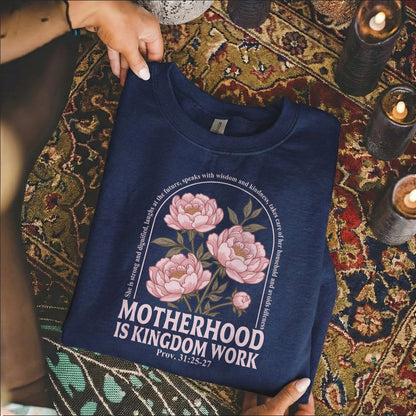 Peony Garden Motherhood Kingdom Work Design – She is Bless – Unisex Tshirt / Hoodie / Sweatshirt