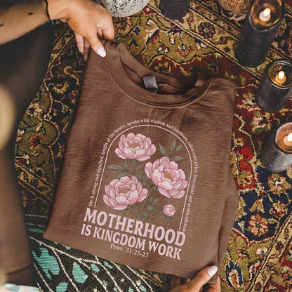 Peony Garden Motherhood Kingdom Work Design – She is Bless – Unisex Tshirt / Hoodie / Sweatshirt
