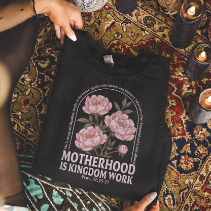 Peony Garden Motherhood Kingdom Work Design – She is Bless – Unisex Tshirt / Hoodie / Sweatshirt