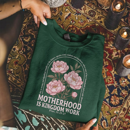 Peony Garden Motherhood Kingdom Work Design – She is Bless – Unisex Tshirt / Hoodie / Sweatshirt
