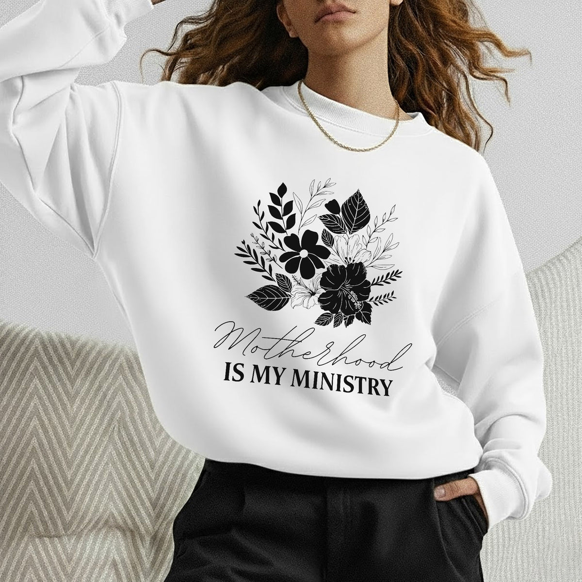 Motherhood Is My Ministry – She is Bless – Unisex Tshirt / Hoodie / Sweatshirt