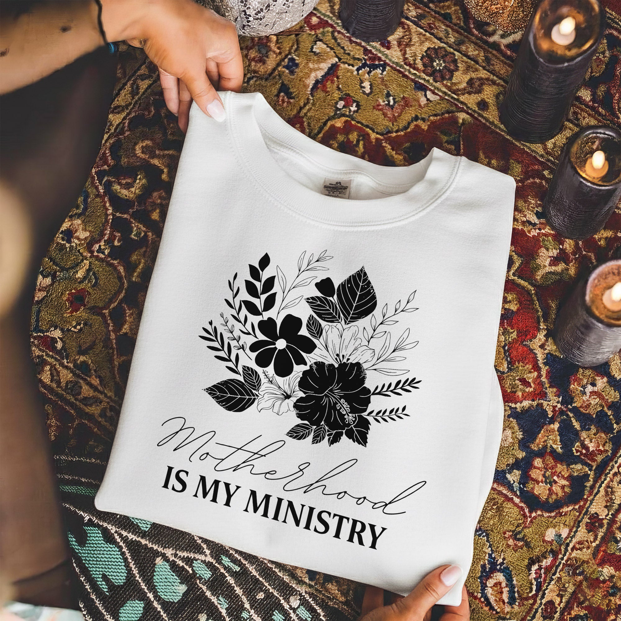 Motherhood Is My Ministry – She is Bless – Unisex Tshirt / Hoodie / Sweatshirt