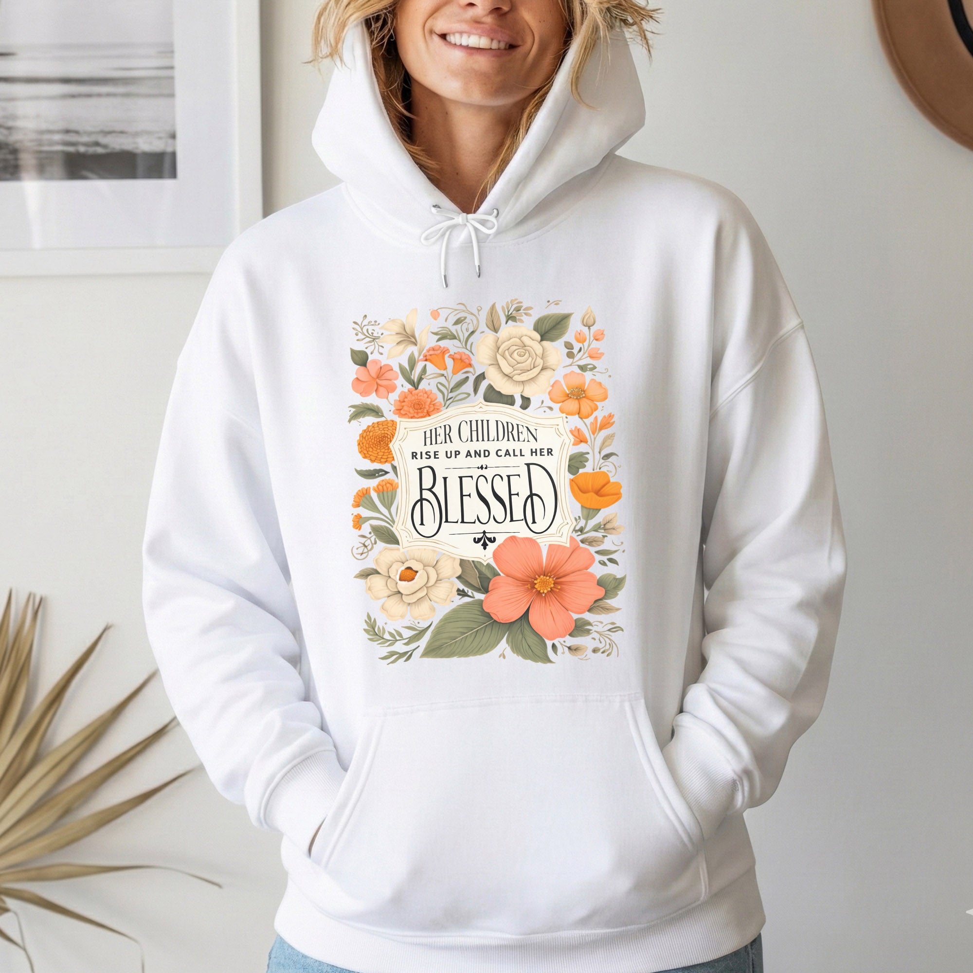 Motherhood Kingdom Work Floral Design – She is Bless – Unisex Tshirt / Hoodie / Sweatshirt