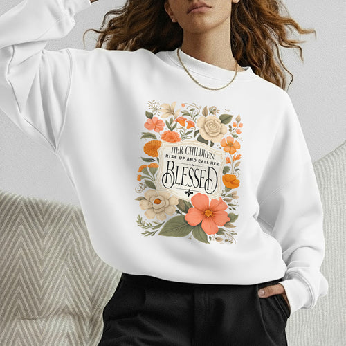 Motherhood Kingdom Work Floral Design – She is Bless – Unisex Tshirt / Hoodie / Sweatshirt