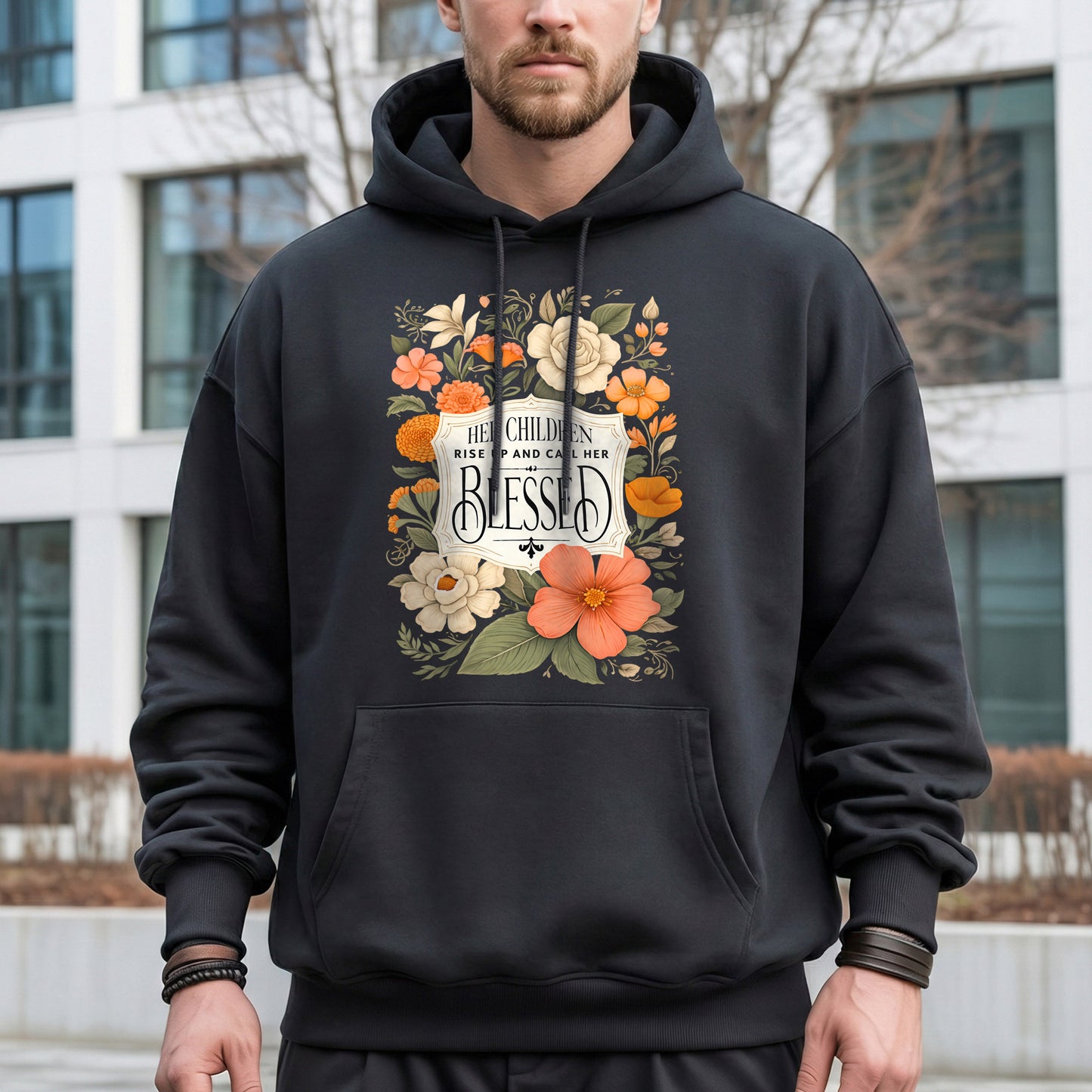 Motherhood Kingdom Work Floral Design – She is Bless – Unisex Tshirt / Hoodie / Sweatshirt