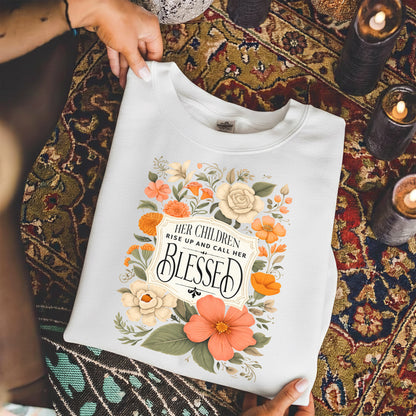 Motherhood Kingdom Work Floral Design – She is Bless – Unisex Tshirt / Hoodie / Sweatshirt