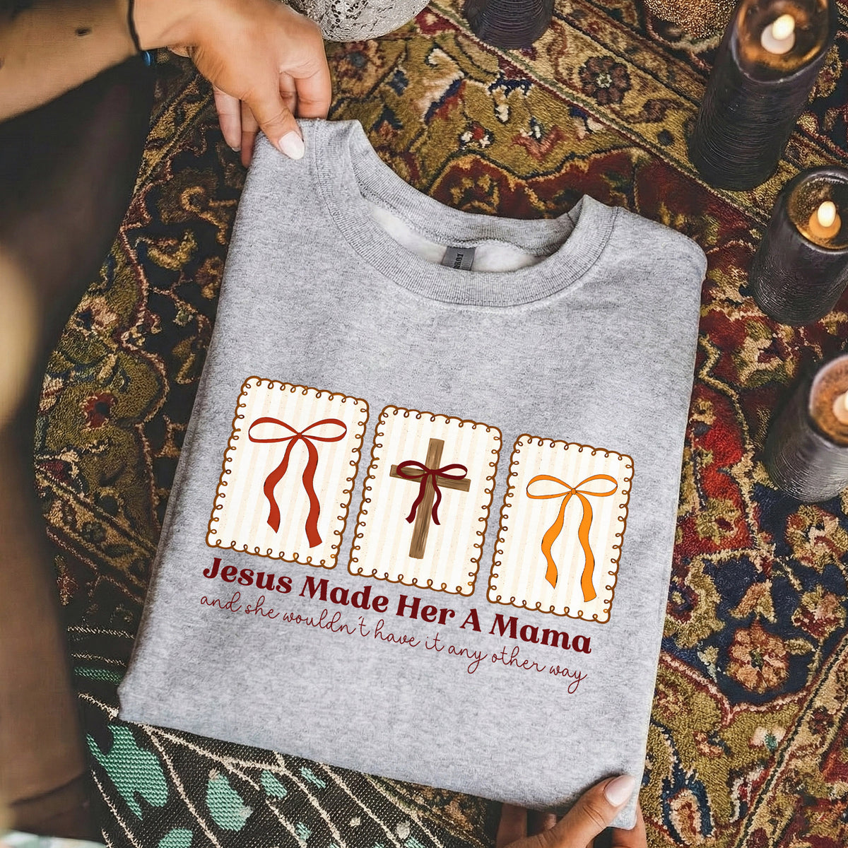 Jesus Made Her A Mama – She is Bless – Unisex Tshirt / Hoodie / Sweatshirt