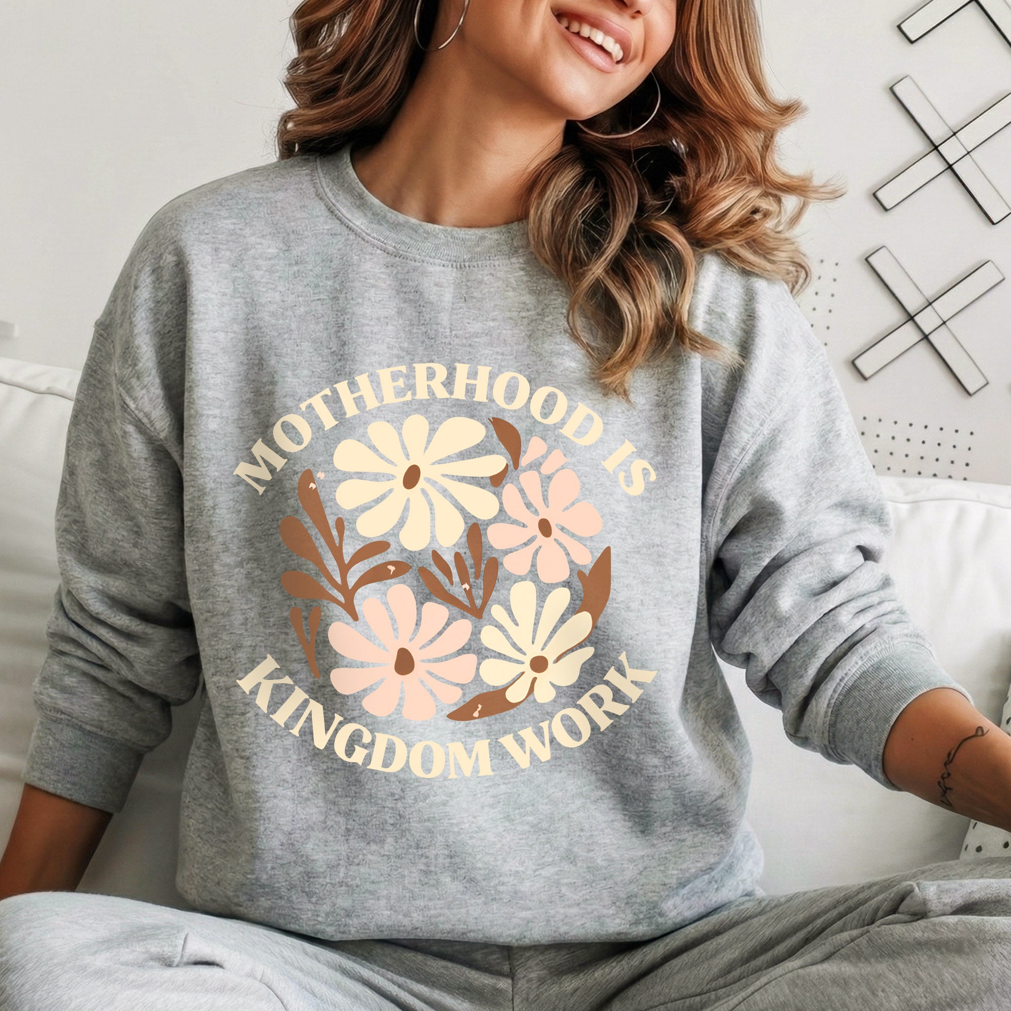 Motherhood Kingdom Work Flower Circle – She is Bless – Unisex Tshirt / Hoodie / Sweatshirt