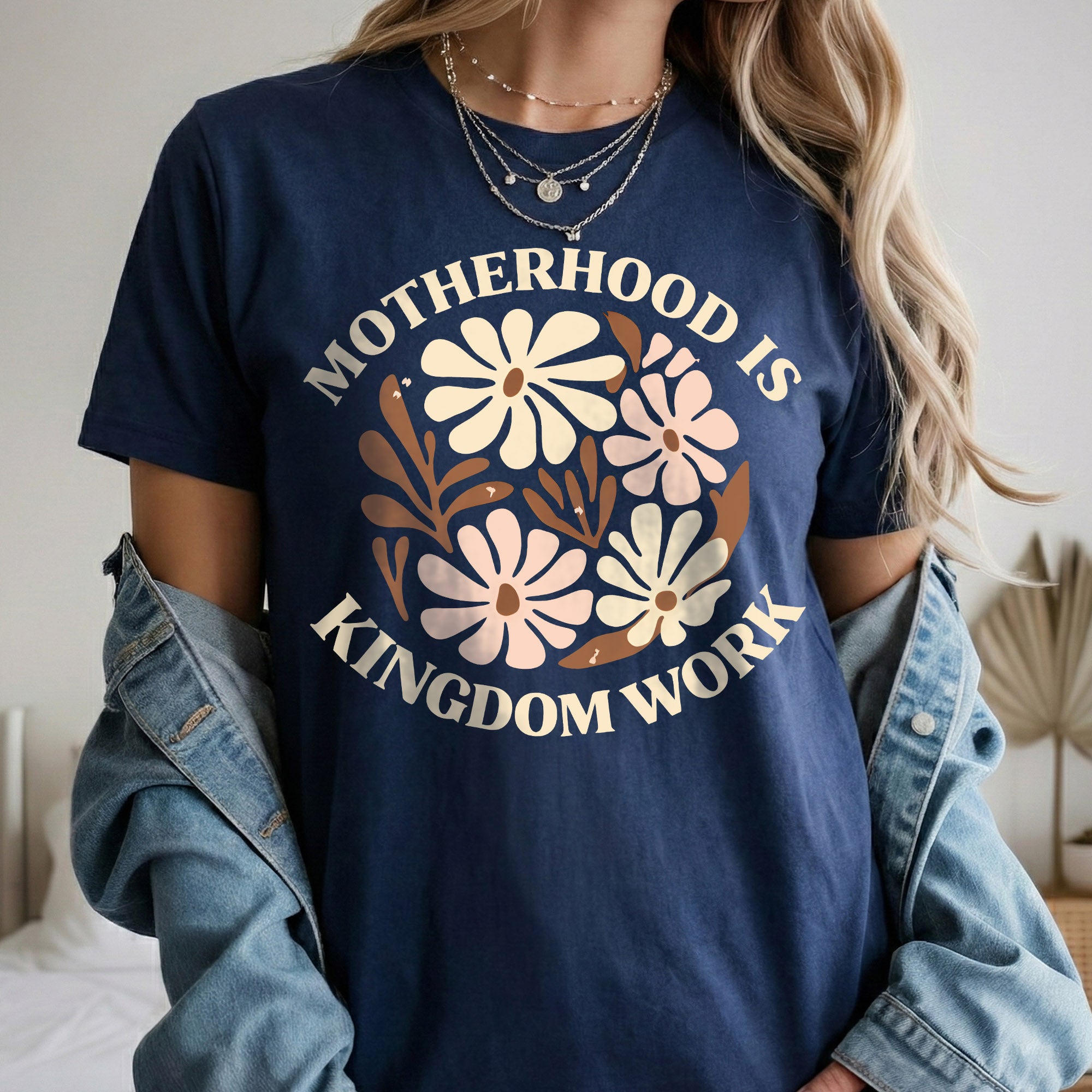 Motherhood Kingdom Work Flower Circle – She is Bless – Unisex Tshirt / Hoodie / Sweatshirt
