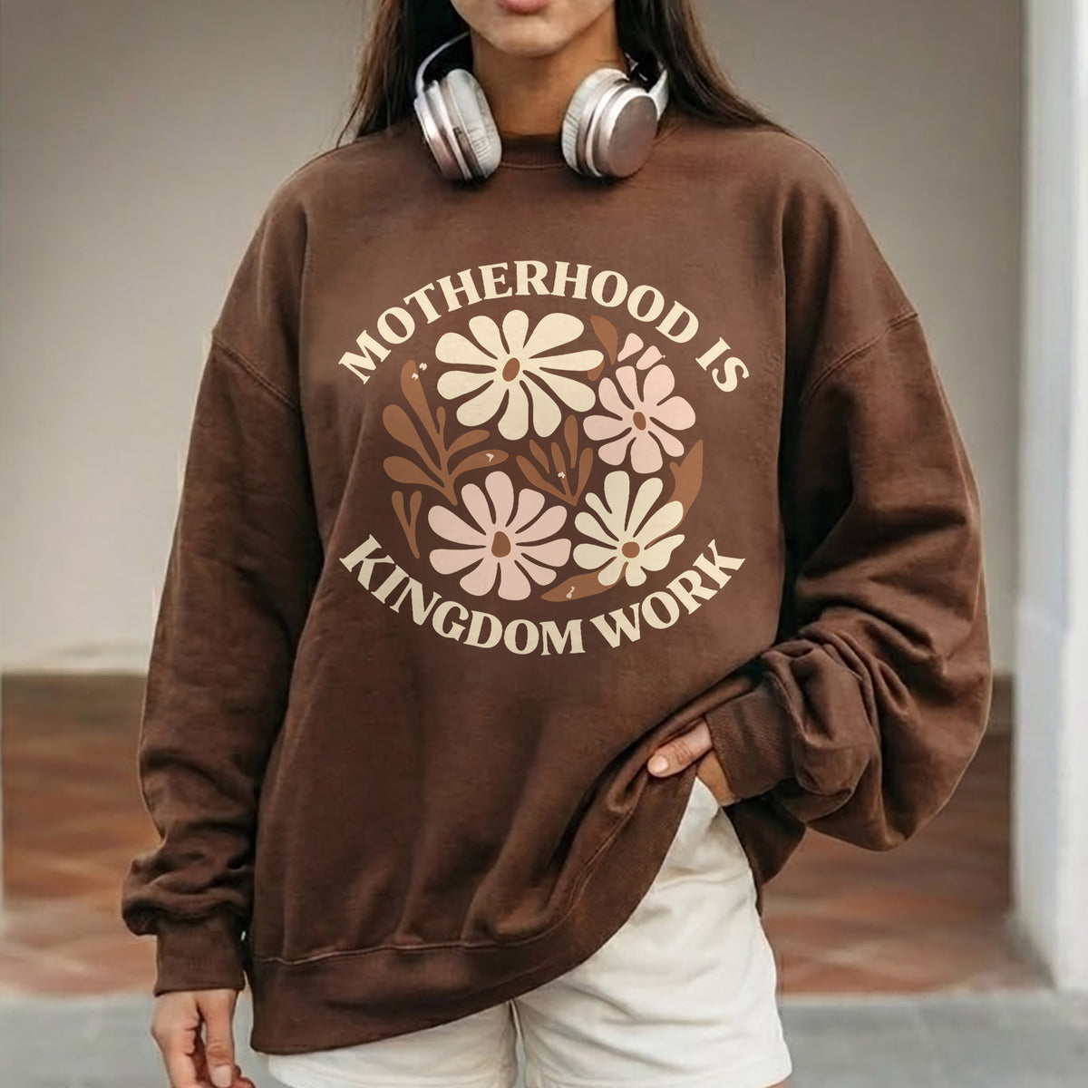 Motherhood Kingdom Work Flower Circle – She is Bless – Unisex Tshirt / Hoodie / Sweatshirt