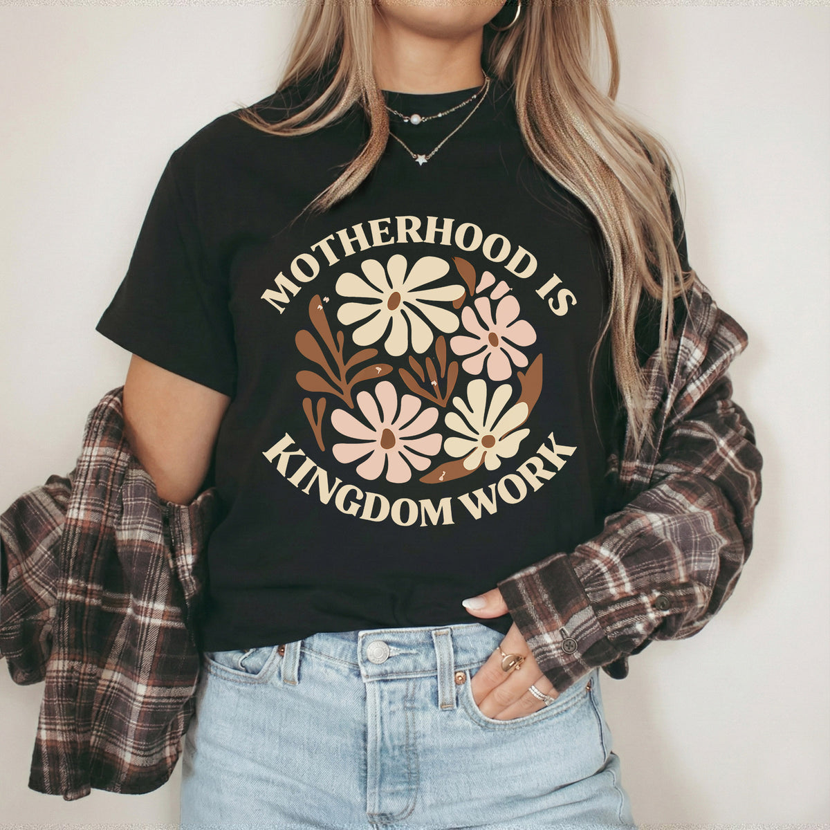 Motherhood Kingdom Work Flower Circle – She is Bless – Unisex Tshirt / Hoodie / Sweatshirt