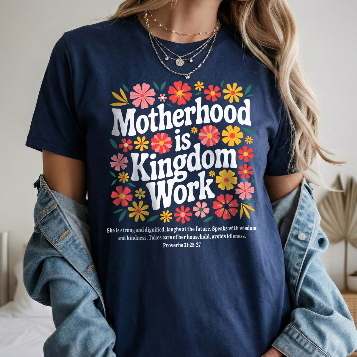 Her Children Rise Up and Call Her Blessed Floral – She is Bless – Unisex Tshirt / Hoodie / Sweatshirt