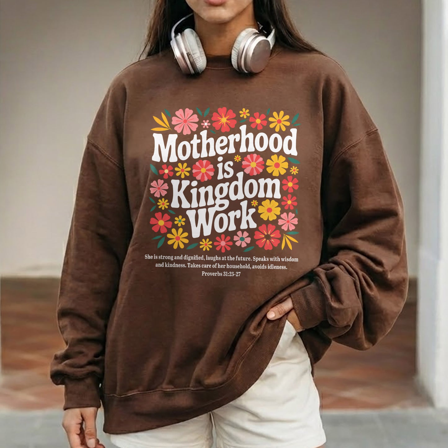 Her Children Rise Up and Call Her Blessed Floral – She is Bless – Unisex Tshirt / Hoodie / Sweatshirt