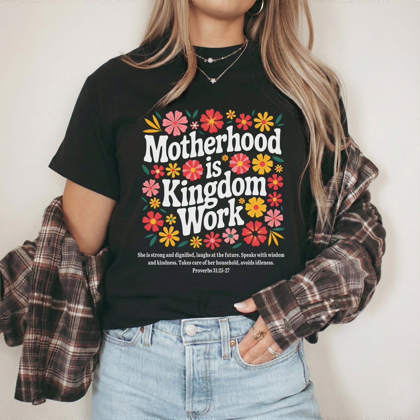 Her Children Rise Up and Call Her Blessed Floral – She is Bless – Unisex Tshirt / Hoodie / Sweatshirt