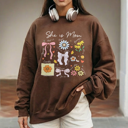 Floral Bible Verses - She is Mom – She is Bless – Unisex Tshirt / Hoodie / Sweatshirt