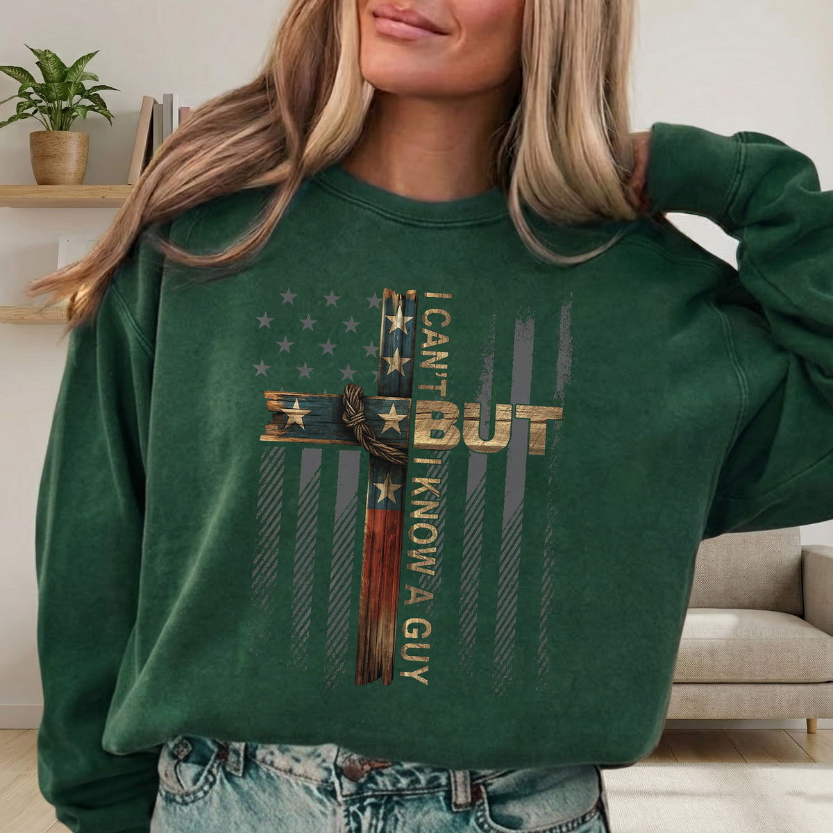 Patriotic Christian Cross – Hold Fast Faith – Unisex Tshirt / Hoodie / Sweatshirt