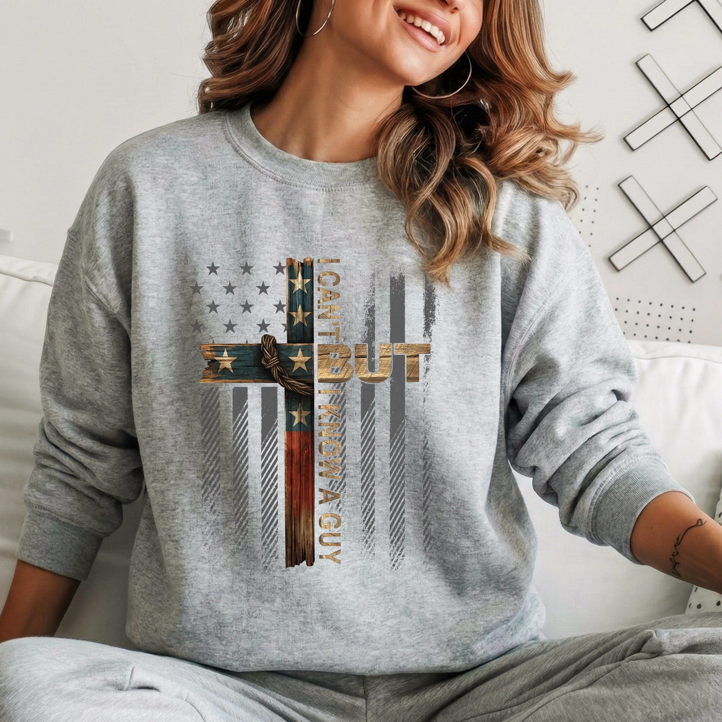 Patriotic Christian Cross – Hold Fast Faith – Unisex Tshirt / Hoodie / Sweatshirt