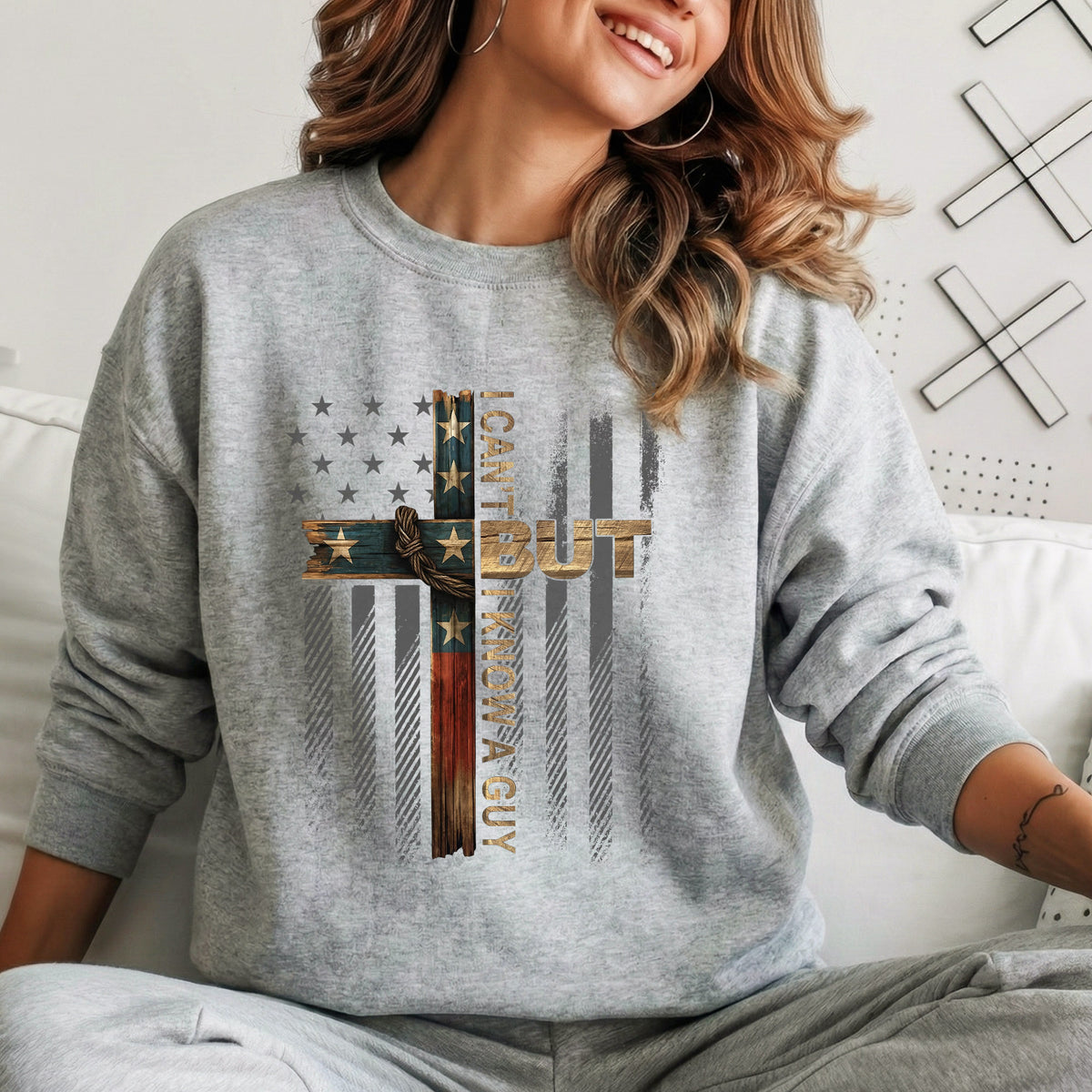 Patriotic Christian Cross – Hold Fast Faith – Unisex Tshirt / Hoodie / Sweatshirt