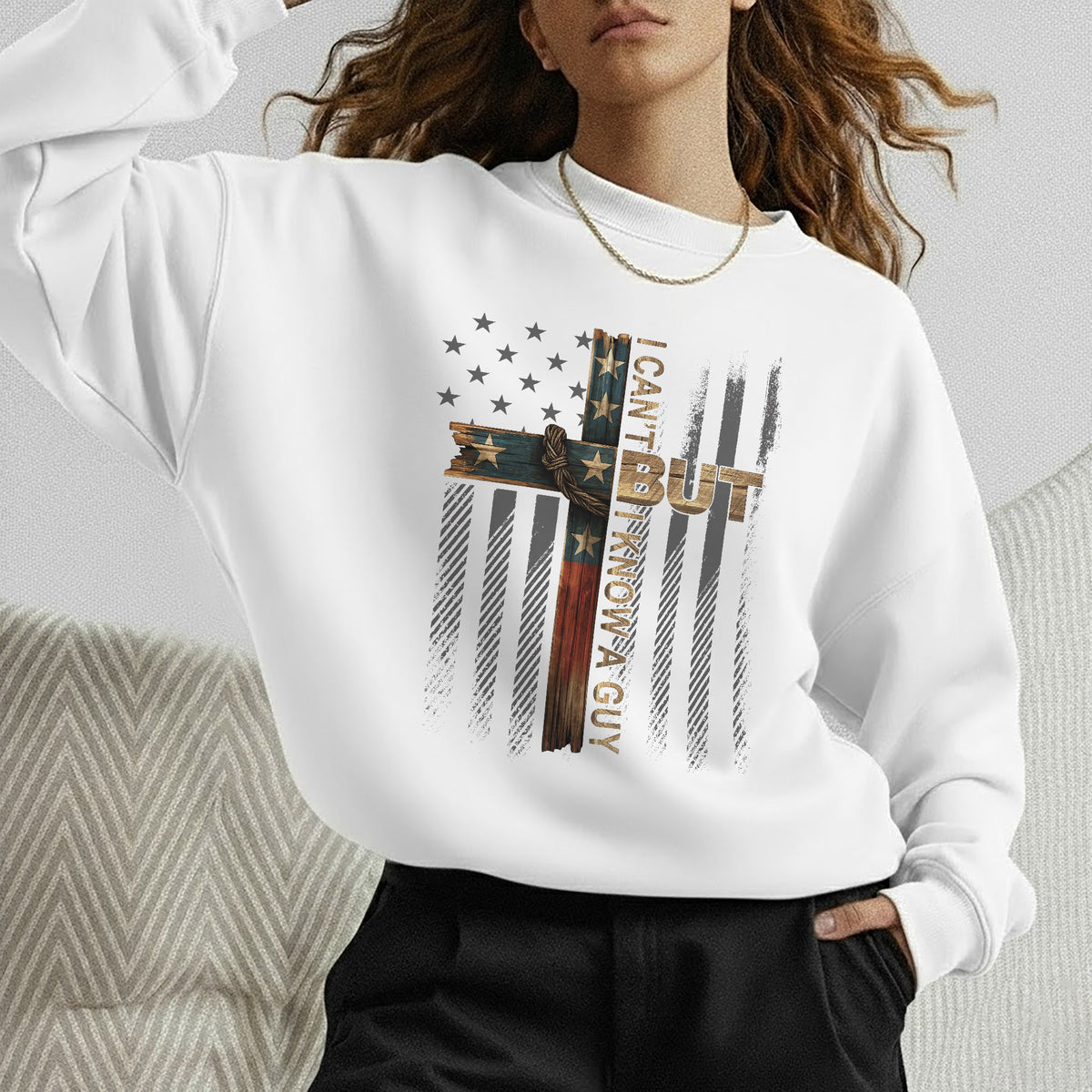 Patriotic Christian Cross – Hold Fast Faith – Unisex Tshirt / Hoodie / Sweatshirt