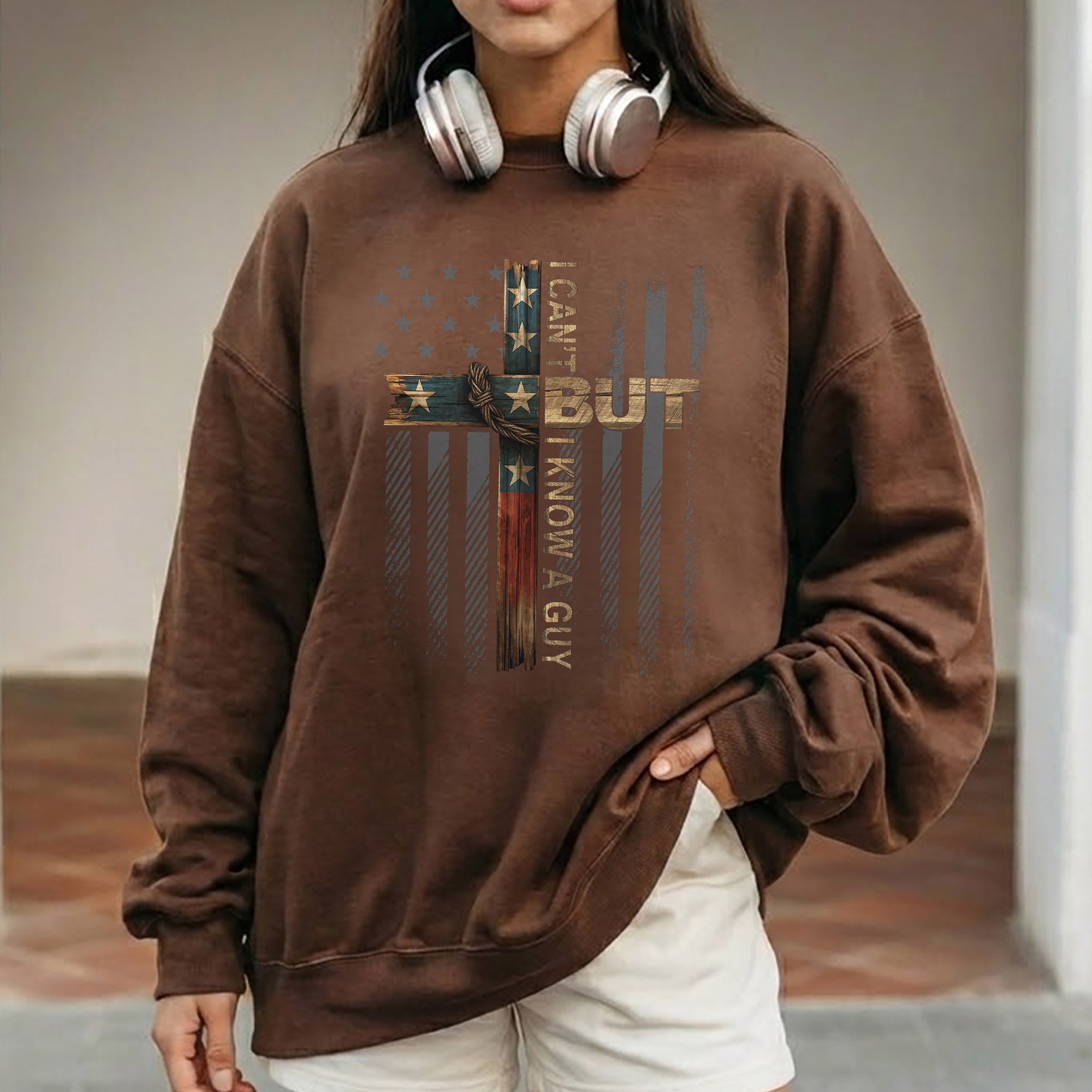 Patriotic Christian Cross – Hold Fast Faith – Unisex Tshirt / Hoodie / Sweatshirt