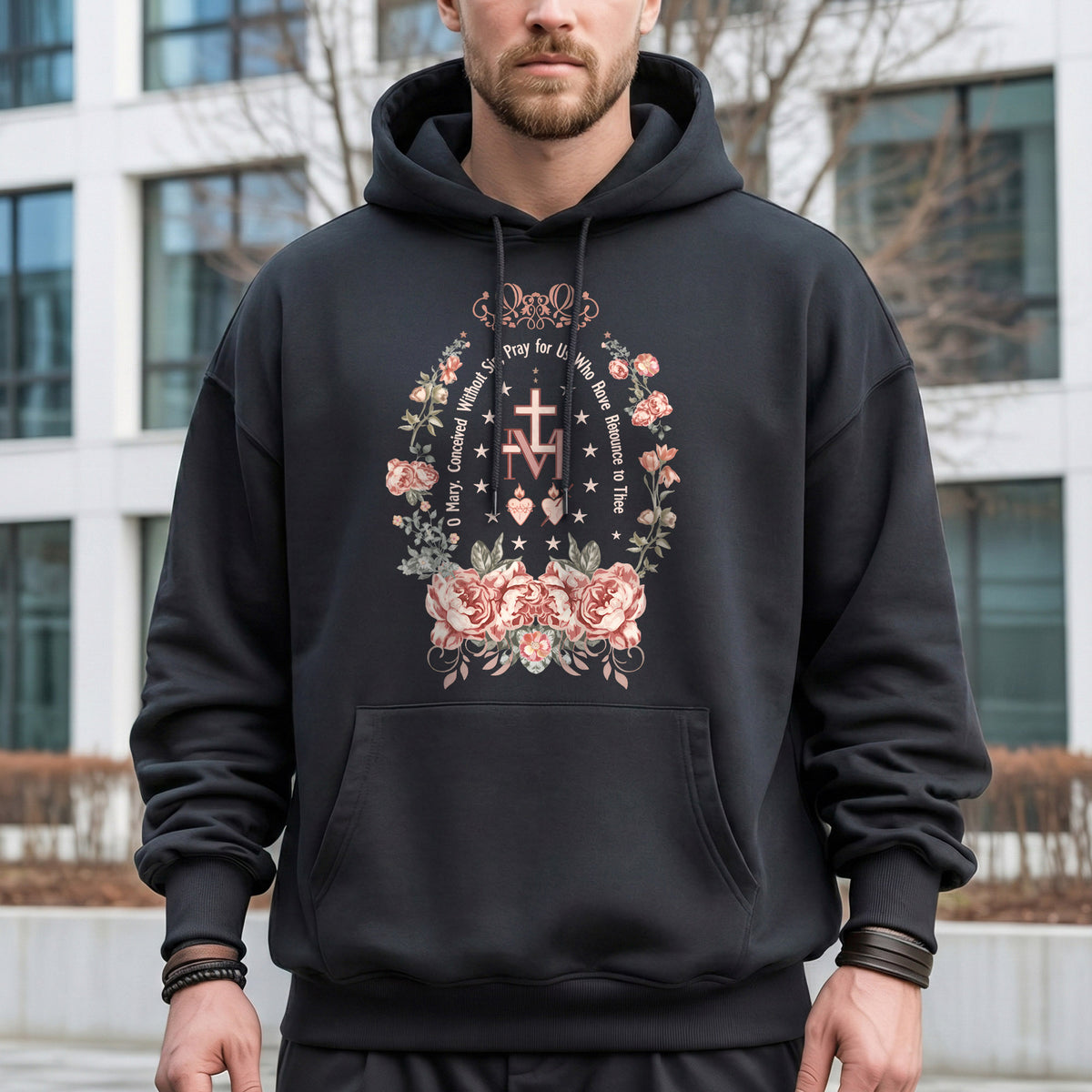 "Blessed Motherhood" Floral Design – She is Bless – Unisex Tshirt / Hoodie / Sweatshirt