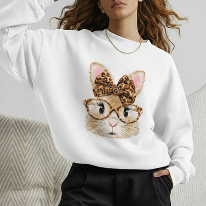 Leopard Bunny Glasses – He is Risen – Unisex Tshirt / Hoodie / Sweatshirt