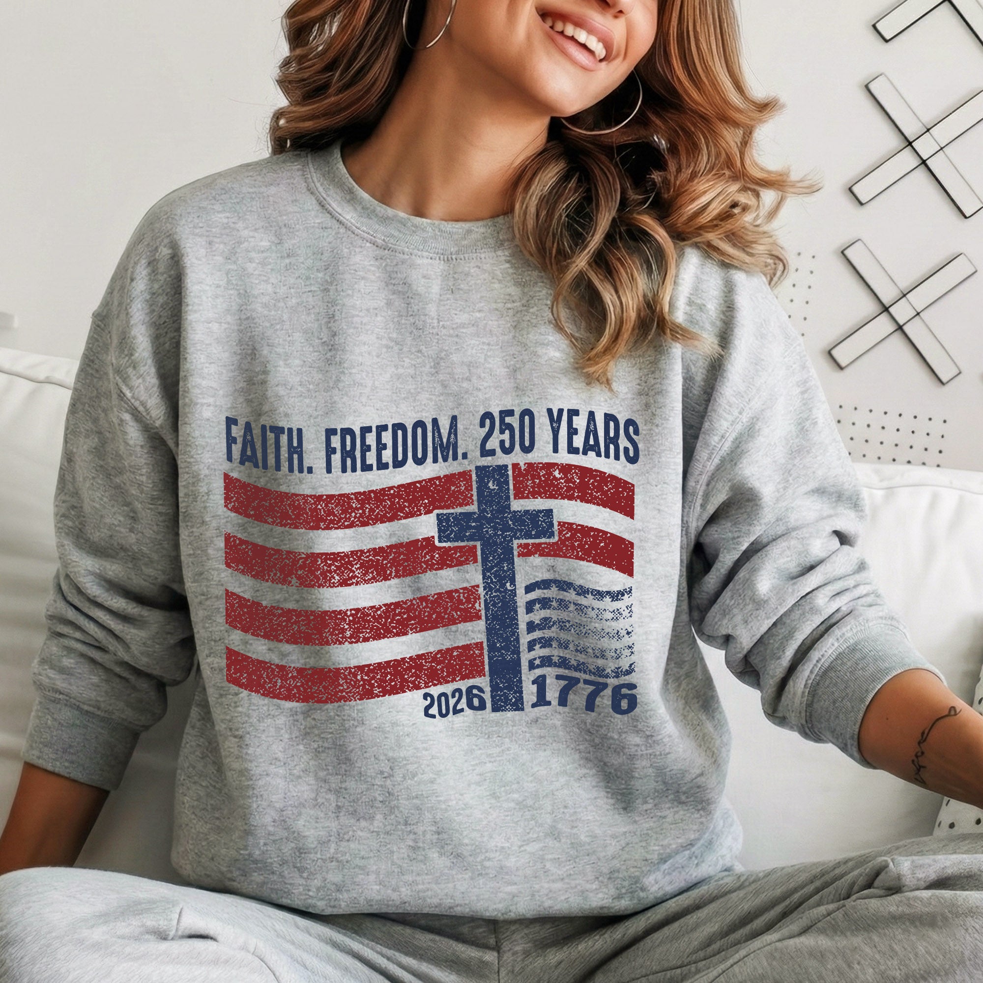 Faith Freedom 250 Years Christian Patriotic Shirt – Faith & Freedom – Unisex Tshirt / Hoodie / Sweatshirt