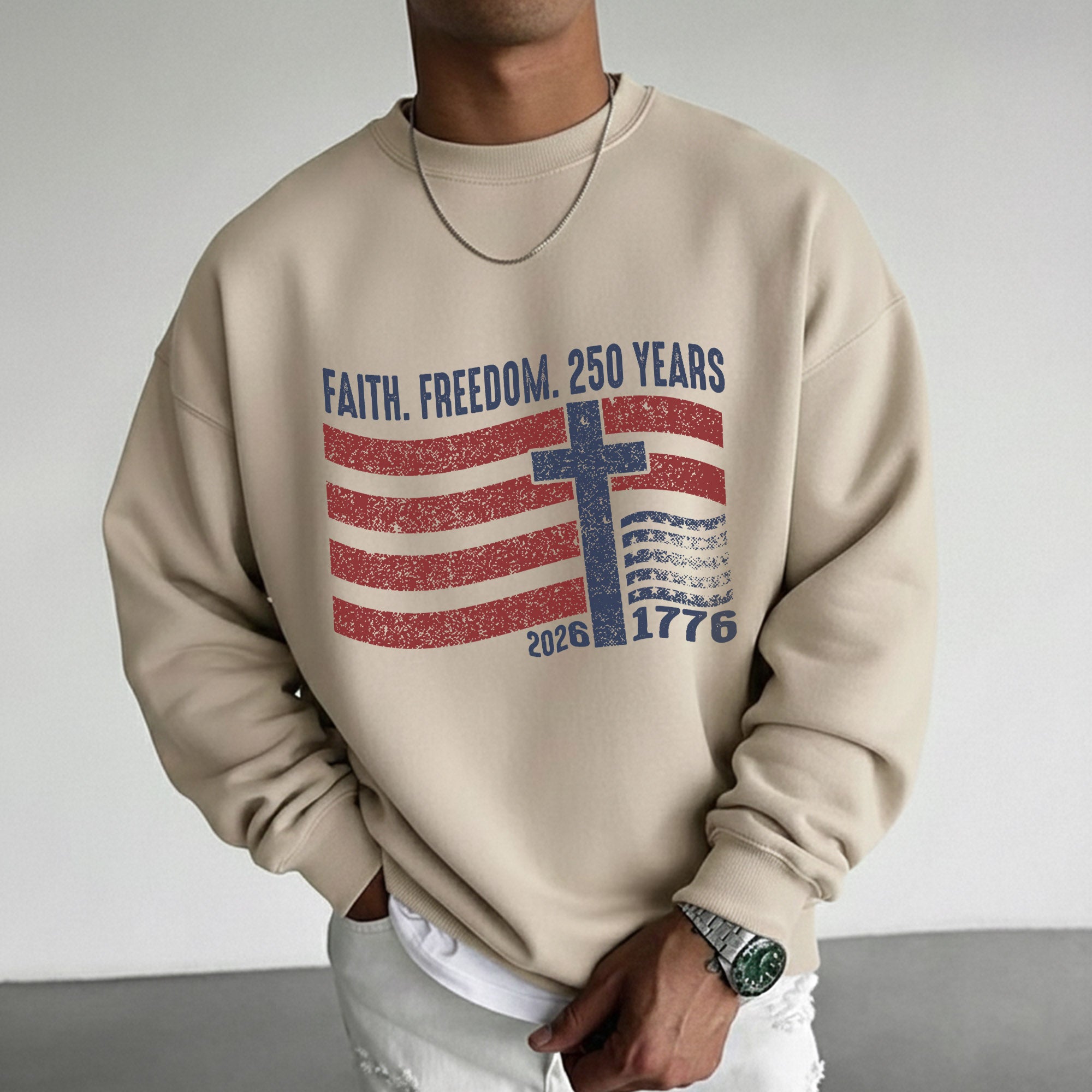 Faith Freedom 250 Years Christian Patriotic Shirt – Faith & Freedom – Unisex Tshirt / Hoodie / Sweatshirt