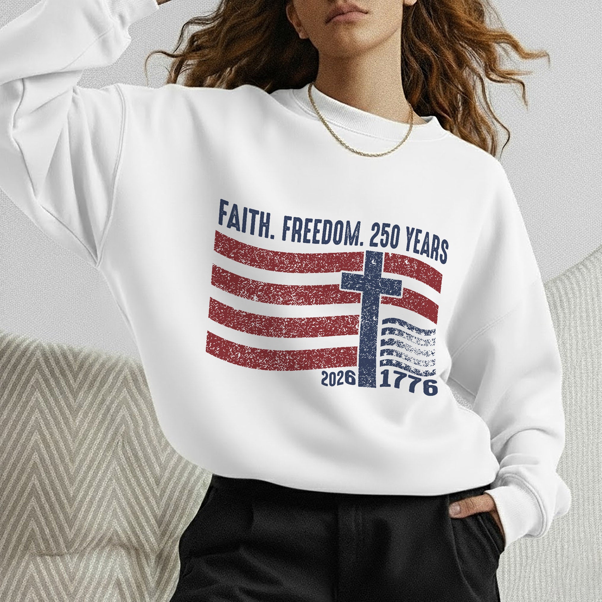 Faith Freedom 250 Years Christian Patriotic Shirt – Faith & Freedom – Unisex Tshirt / Hoodie / Sweatshirt