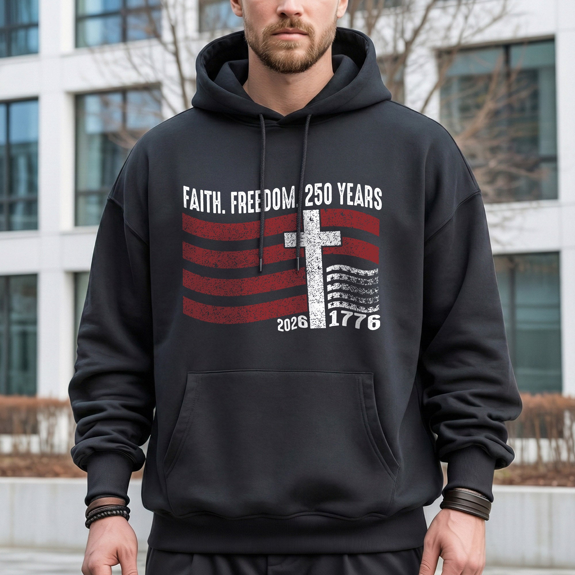 Faith Freedom 250 Years Christian Patriotic Shirt – Faith & Freedom – Unisex Tshirt / Hoodie / Sweatshirt